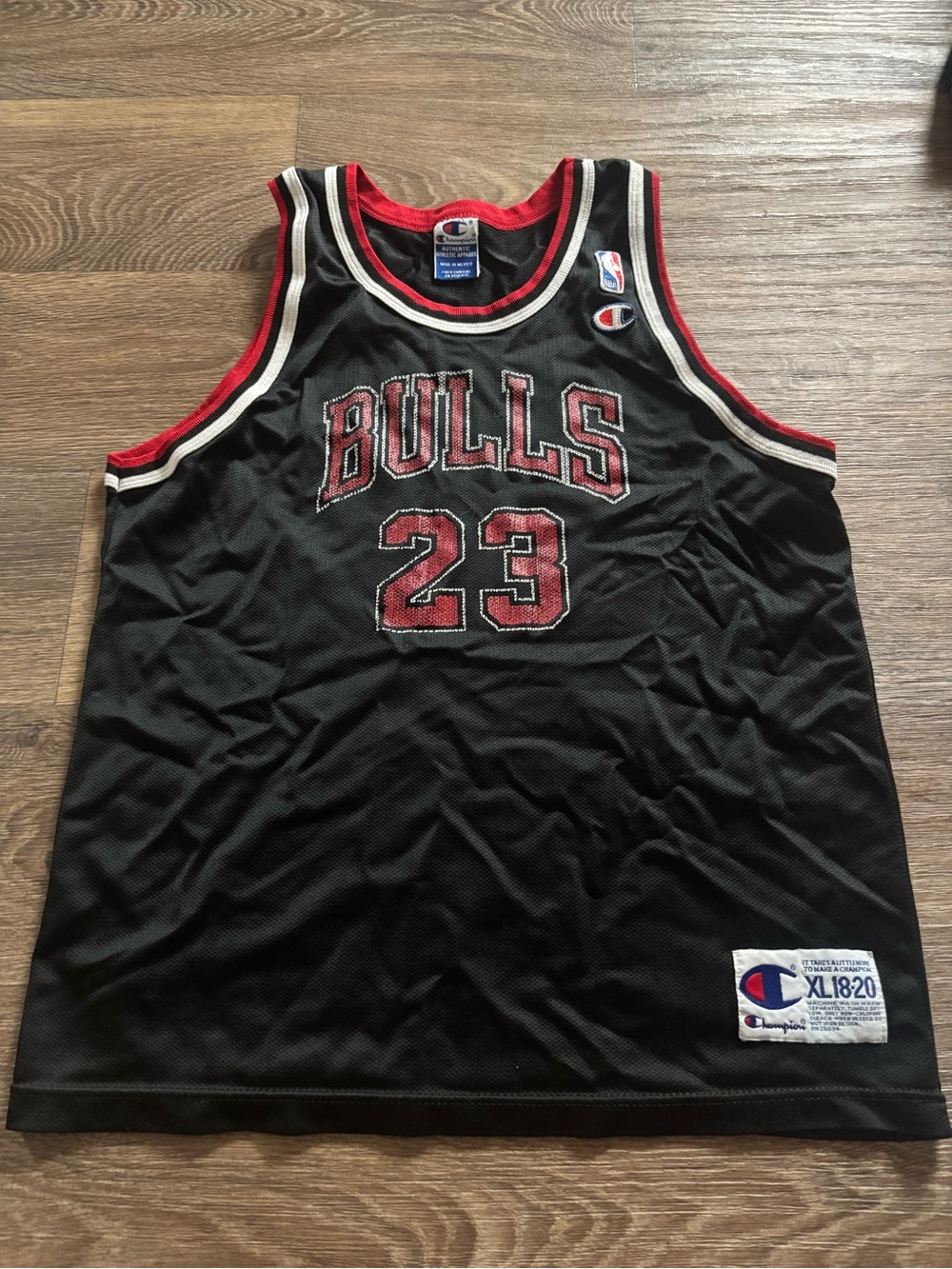 Vintage 90s Champion Michael Jordan #23 Chicago Bulls Jersey Youth XL 18-20